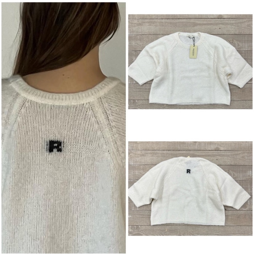 Ragdoll LA wool blend short sleeve sweater